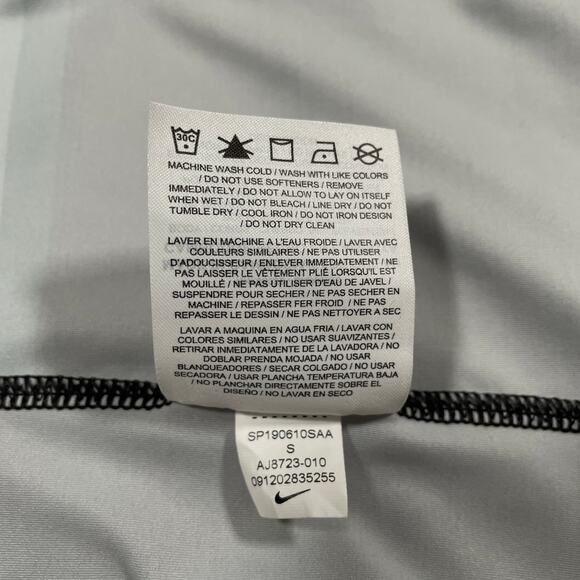 Nike Court Top Small Black Power Slam Tank Colorblock Tennis Activewear Sport - Picture 5 of 9